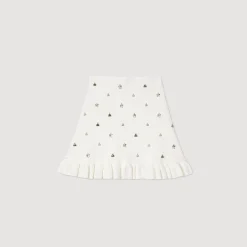 Sandro Paris Conjuntos<Falda De Punto Decorada Con Colgantes