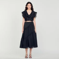 Sandro Paris Faldas & Shorts<Falda Larga Con Volantes
