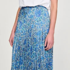 Sandro Paris Faldas & Shorts<Falda Larga Fluida Con Estampado Floral