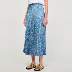 Sandro Paris Faldas & Shorts<Falda Larga Fluida Con Estampado Floral