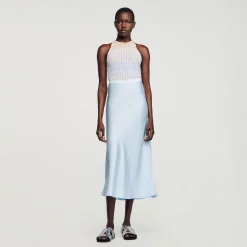 Sandro Paris Faldas & Shorts<Falda Larga Satinada