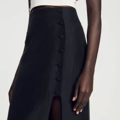 Sandro Paris Faldas & Shorts<Falda Midi Con Abertura
