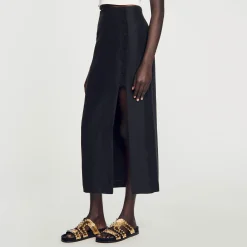 Sandro Paris Faldas & Shorts<Falda Midi Con Abertura