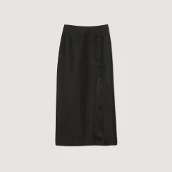 Sandro Paris Faldas & Shorts<Falda Midi Con Abertura