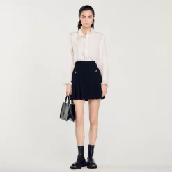 Sandro Paris Conjuntos<Falda Plisada De Tweed