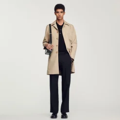 Sandro Paris Abrigos & Cazadoras<Impermeable Recto