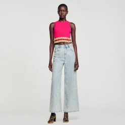 Sandro Paris Jerseys & Cárdigans<Jersey Con Volantes