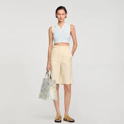 Sandro Paris Conjuntos<Jersey Corto A Rayas