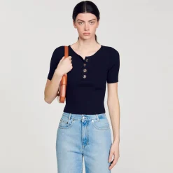 Sandro Paris Jerseys & Cárdigans<Jersey Corto De Punto