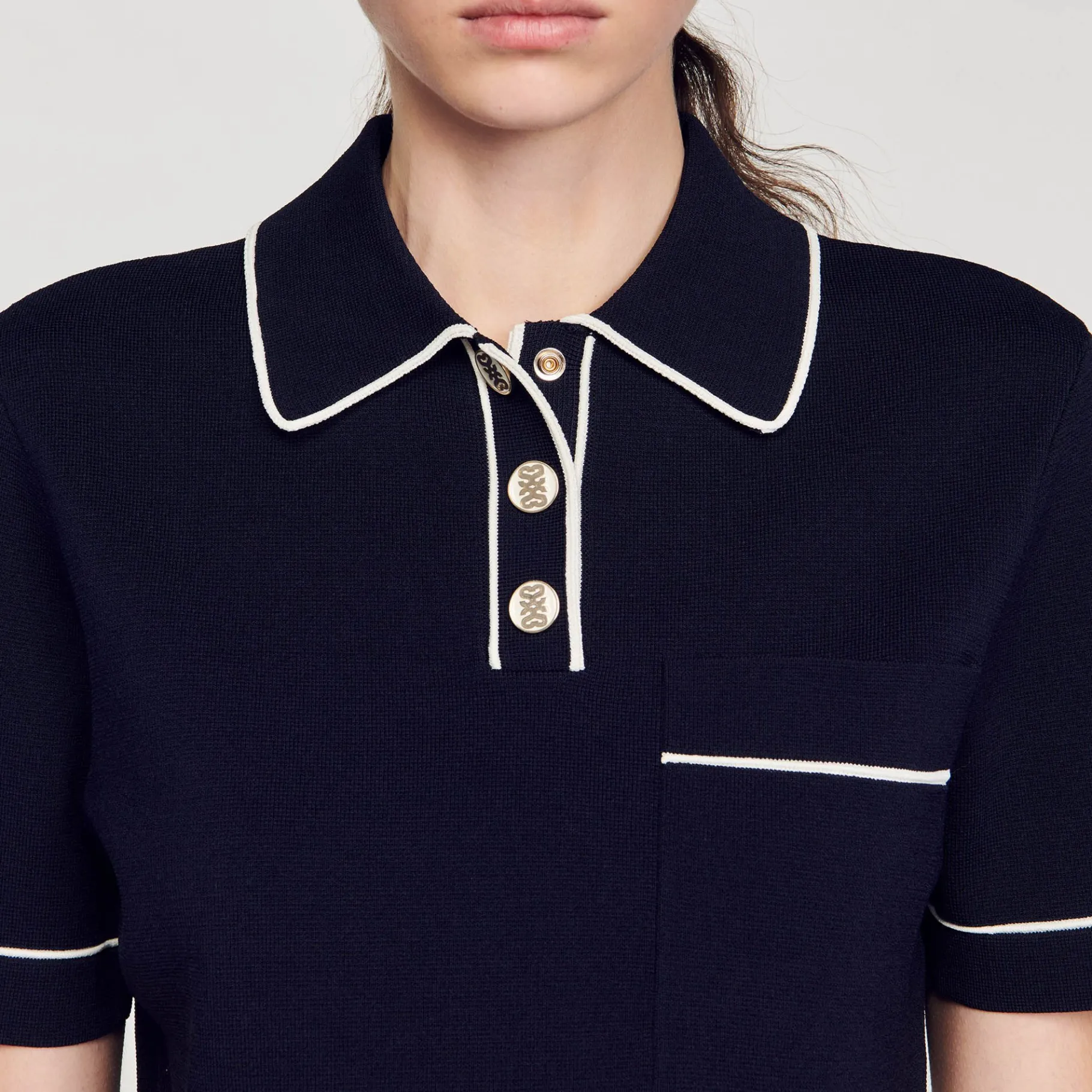 Sandro Paris Jerseys & Cárdigans<Jersey Corto Tipo Polo