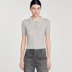 Sandro Paris Jerseys & Cárdigans<Jersey Corto Tipo Polo