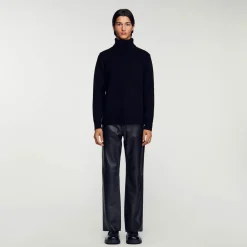 Sandro Paris Jerséis & Chalecos<Jersey Cuello Vuelto De Lana Y Cachemira