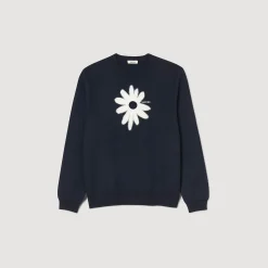 Sandro Paris Jerséis & Chalecos<Jersey De Jacquard Con Flor
