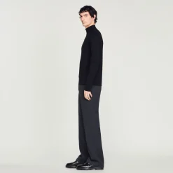 Sandro Paris Jerséis & Chalecos<Jersey De Lana Con Cuello Con Cremallera