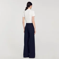 Sandro Paris Jerseys & Cárdigans<Jersey De Punto Con Cuello De Chaqueta