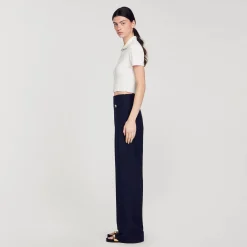 Sandro Paris Jerseys & Cárdigans<Jersey De Punto Con Cuello De Chaqueta