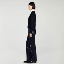 Sandro Paris Jerseys & Cárdigans<Jersey De Punto Con Cuello Alto