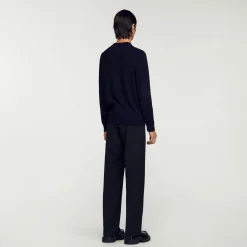 Sandro Paris Jerséis & Chalecos<Jersey De Punto Fino De Lana