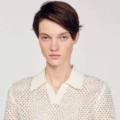 Sandro Paris Jerseys & Cárdigans<Jersey Polo Corto De Punto