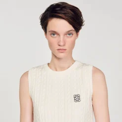 Sandro Paris Jerseys & Cárdigans<Jersey Sin Mangas De Punto