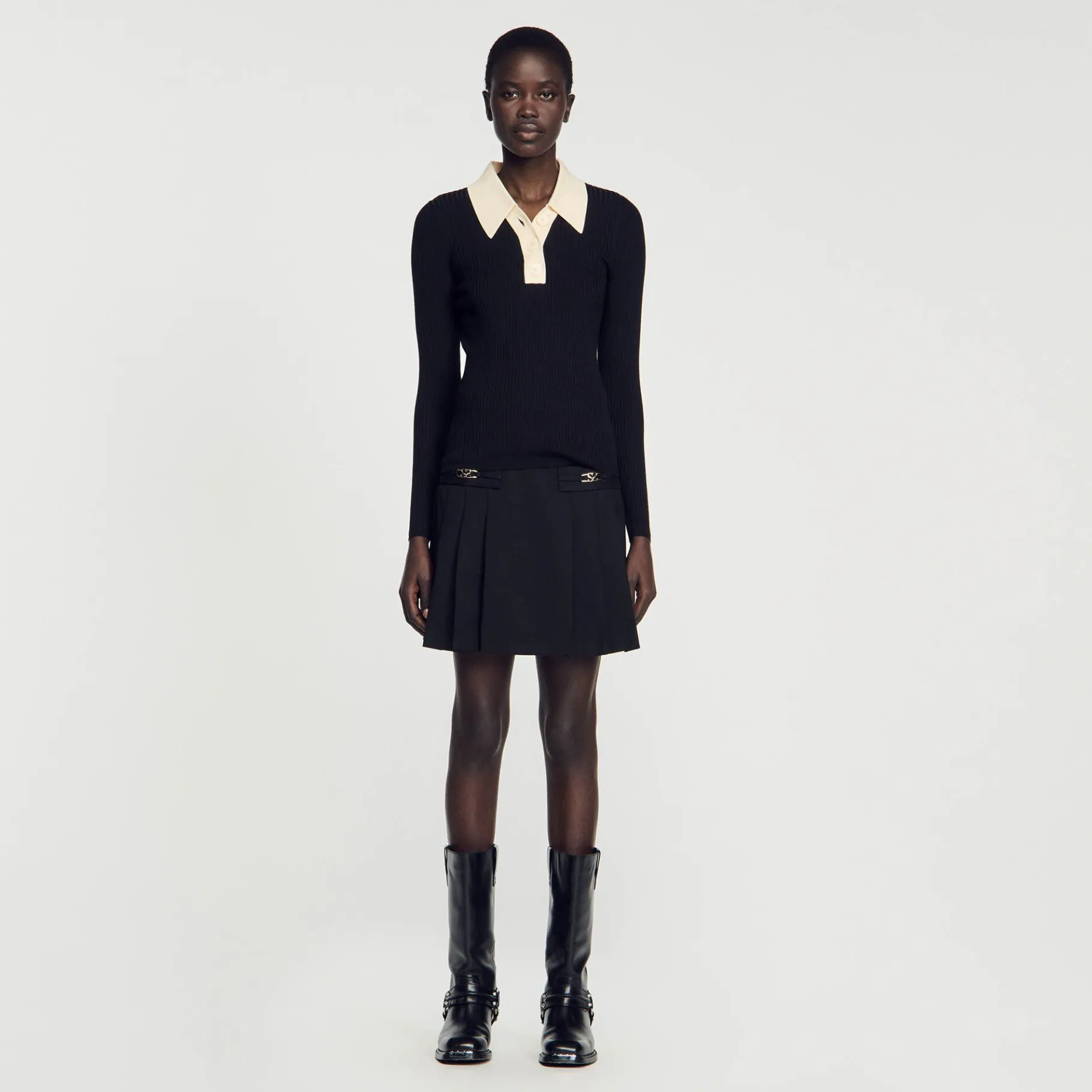 Sandro Paris Jerseys & Cárdigans<Jersey Tipo Polo De Punto