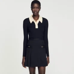 Sandro Paris Jerseys & Cárdigans<Jersey Tipo Polo De Punto