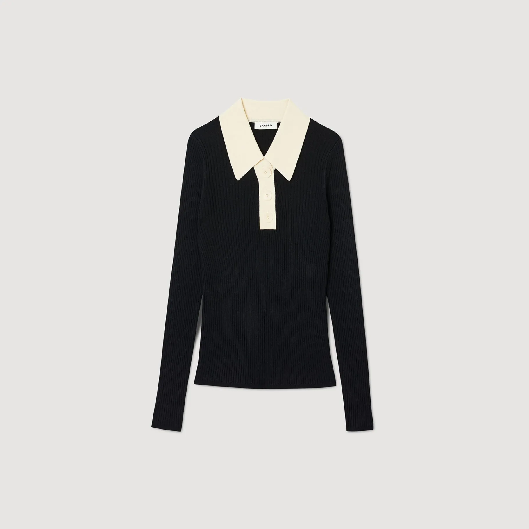 Sandro Paris Jerseys & Cárdigans<Jersey Tipo Polo De Punto