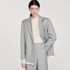 Sandro Paris Jerseys & Cárdigans<Jersey Transparente Con Strass