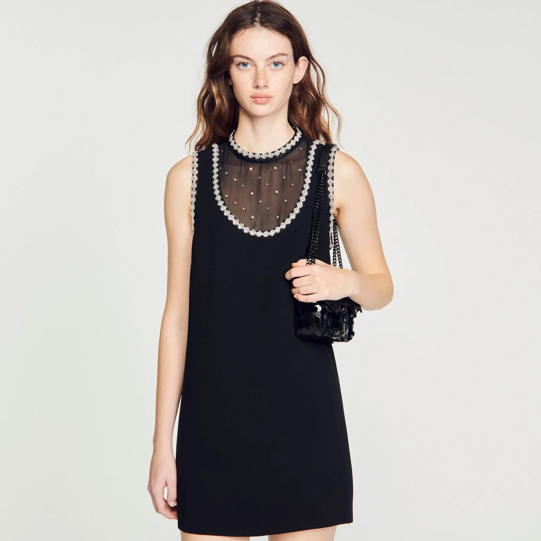 Sandro Paris Bolsos De Hombro<Minibolso Yza Con Lentejuelas