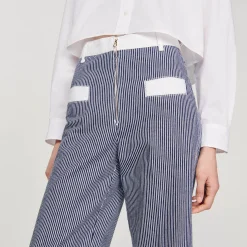 Sandro Paris Vaqueros<Pantalon A Rayas