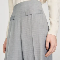 Sandro Paris Trajes<Pantalon Acampanado De Talle Alto