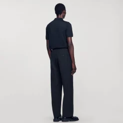 Sandro Paris Pantalones & Bermudas<Pantalon Ancho