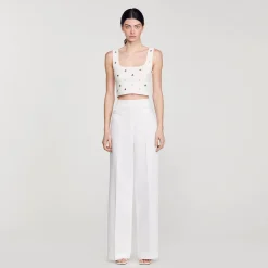 Sandro Paris Trajes<Pantalon Ancho