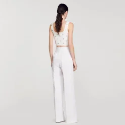 Sandro Paris Trajes<Pantalon Ancho