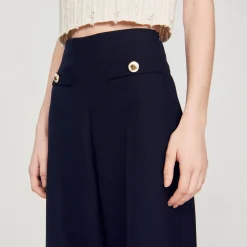 Sandro Paris Trajes<Pantalon Ancho