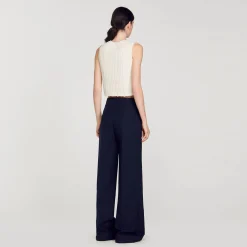 Sandro Paris Trajes<Pantalon Ancho