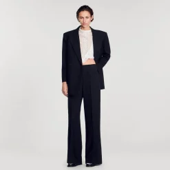 Sandro Paris Trajes<Pantalon Ancho
