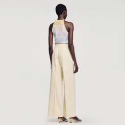 Sandro Paris Trajes<Pantalon Ancho Con Pinzas