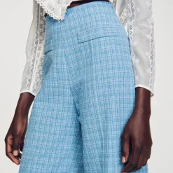 Sandro Paris Trajes<Pantalon Ancho De Tweed