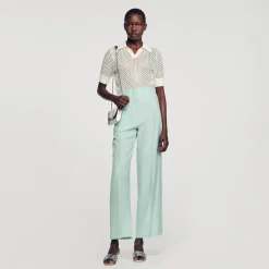 Sandro Paris Trajes<Pantalon Ancho