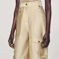 Sandro Paris Conjuntos<Pantalon Cargo Satinado