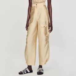 Sandro Paris Conjuntos<Pantalon Cargo Satinado