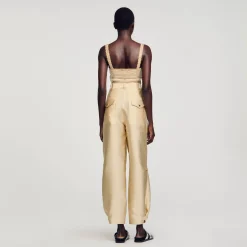 Sandro Paris Conjuntos<Pantalon Cargo Satinado