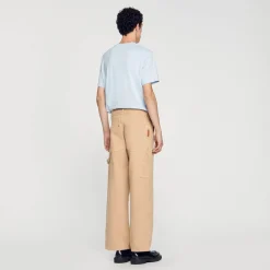 Sandro Paris Vaqueros<Pantalon Carpintero De Lona De Algodon