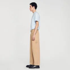 Sandro Paris Vaqueros<Pantalon Carpintero De Lona De Algodon