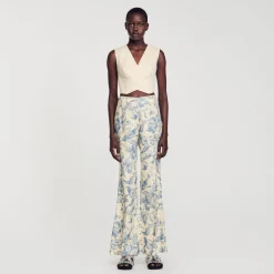 Sandro Paris Conjuntos<Pantalon Con Estampado De Flores