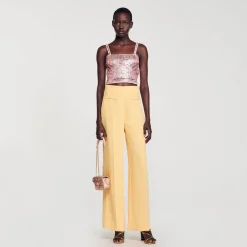 Sandro Paris Trajes<Pantalon Con Pinzas