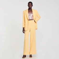 Sandro Paris Trajes<Pantalon Con Pinzas