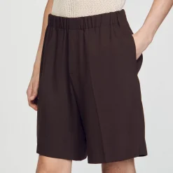 Sandro Paris Pantalones & Bermudas<Pantalon Corto Ancho