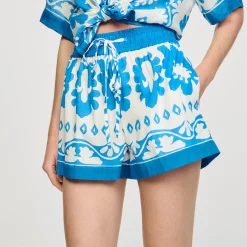 Sandro Paris Faldas & Shorts<Pantalon Corto Ancho Y Estampado